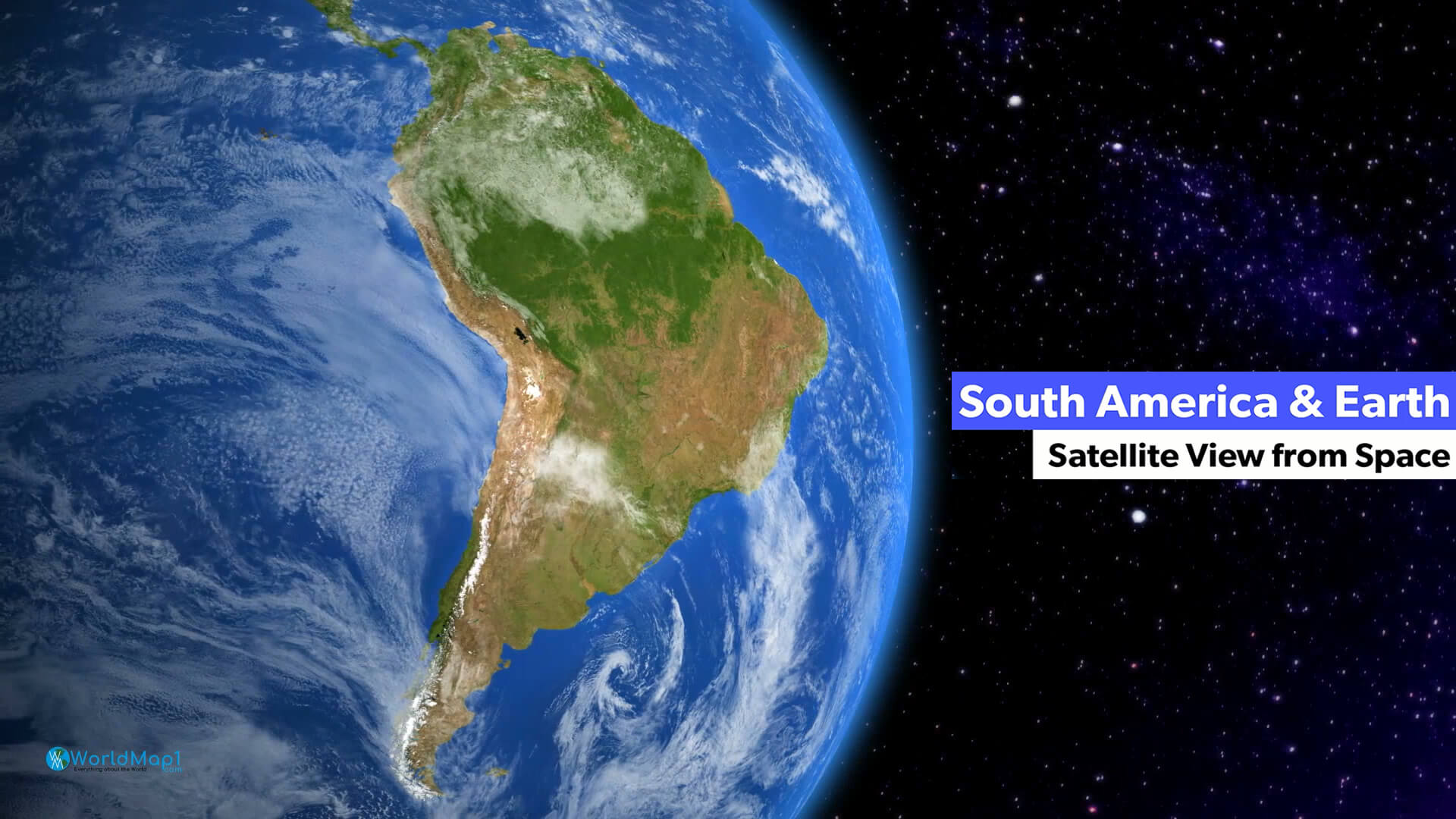 South America Earth View from Space